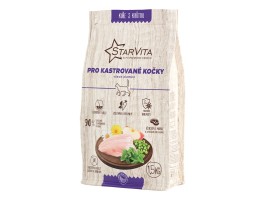 Starvita granule pro kastrované kočky kuře, krůta 1,5kg