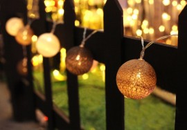 Svetelná reťaz 1,8m, 10LED, teplá biela