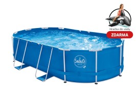 Bazén SWING FRAME Splash Ovál 6,1x3,66x1,22m s příslušenstvom Bazén SWING FRAME Splash Ovál 6,1x3,66x1,22m s příslušenstvom