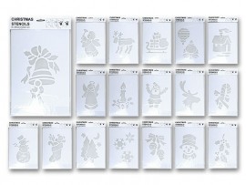 Vánoční šablony, různé motivy, 1ks