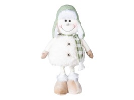 Sněhulák se zelenou čepicí 18x14x34 cm