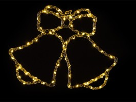 Závěsné vánoční zvonky LED 43 x 32,5 cm Závěsné vánoční zvonky LED 43 x 32,5 cm