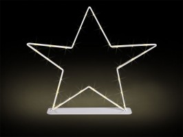 LED dekorace hvězda 28,5cm, 30LED