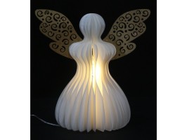 Papierový anjel s LED 30 cm