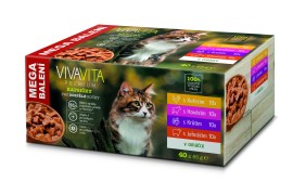 Vivavita kapsičky pro kočky 40x85g v omáčce Vivavita kapsičky pro kočky 40x85g v omáčce