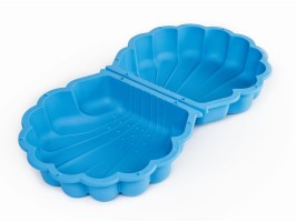 Pískoviště/bazének mušle s krytem modré