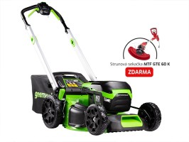 AKU sekačka s poj. Greenworks GD60LM51SP2 60V