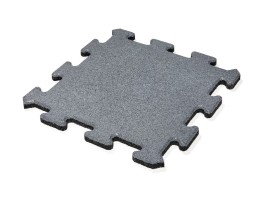 Gumová dlažba Puzzle MAX3, sivá 500x500x25mm