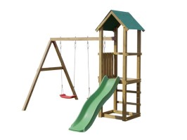 Dětské hřiště se zelenou skluzavkou Play Basic 008