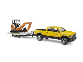 Bruder 2546 - Terénní servisní auto RAM s přívěsem a minibagrem