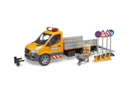 Bruder 2677 - Silničářský vůz MERCEDES BENZ Sprinter s řidičem a příslušenstvím