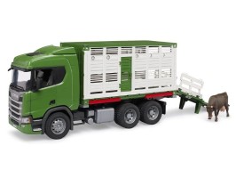 Bruder 3548 - Scania Super 560R přeprava zvířat s krávou