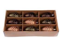 Vánoční set - šišky 9x70 mm