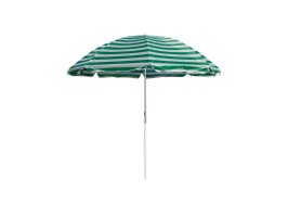 Slunečník 190/230cm, zeleno-bílé pruhy