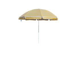 Slunečník 190/230cm, žluto-bílé pruhy