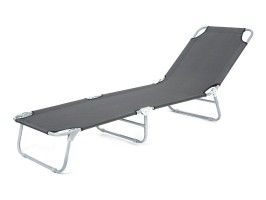 Zahradní lehátko SUNBAY 186x53x24cm, kovové antracit