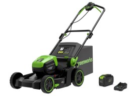 AKU rotační sekačka Greenworks 46 cm LM4602SA1 2x24v