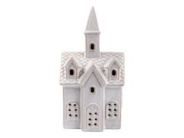 Keramický kostelík 24,7 cm, LED