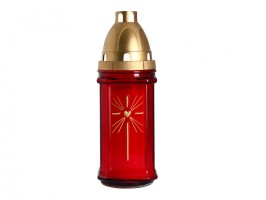 Lampa hřbitovní SVATOZÁŘ skleněná 200g