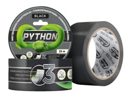 Vysokopevnostní páska PYTHON - 25m černá