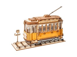 3D dřevěná skládačka Historická tramvaj