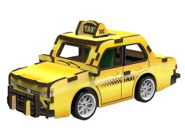 3D dřevěná skládačka Taxi