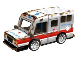3D dřevěná skládačka Sanitka