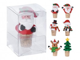 Vánoční zátka na víno, mix provedení