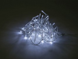 Světelný řetěz 5m, 100LED, studená bílá Světelný řetěz 5m, 100LED, studená bílá
