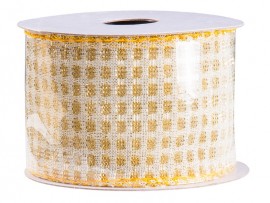 Vianočná stuha 270x9cm, číra