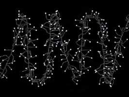 Shlukový řetěz 4m, 400LED, studená bílá 8fce