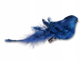 Dekorace holubička 14x6x5cm, tyrkysová