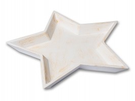 Dřevěná miska hvězda 23x3cm Dřevěná miska hvězda 23x3cm