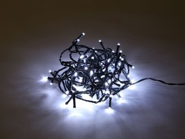 Světelný řetěz 5m, 100LED, studená bílá Světelný řetěz 5m, 100LED, studená bílá
