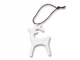 Vánoční ozdoba jelen 8cm, keramika