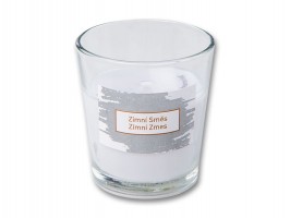 Svíčka sklo zimní směs, 85g