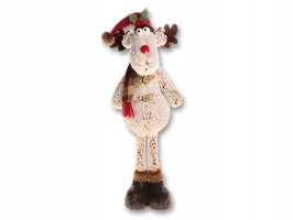 Vánoční dekorace sob 77cm, plyš