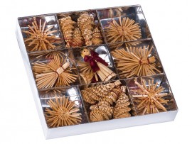 Slaměné ozdoby 24ks