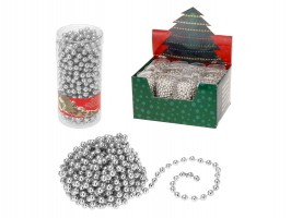 Stříbrný vánoční řetěz 750cm