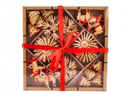 Slaměné ozdoby 32ks