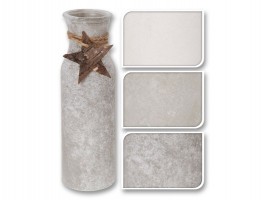 Sklenená váza 6x19cm mix farieb