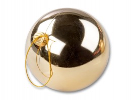 Vánoční koule lesklá zlatá Ø12cm, 1ks