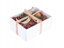 Súprava na zdobenie venca biela