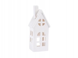 Dekorace domek na svíčku porcelánový, 15 cm Dekorace domek na svíčku porcelánový, 15 cm
