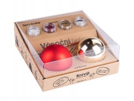 Súprava Vianočné tvorenie červeno-zlatá