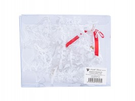 Dekorace háčkovaná sada, cca 8cm Dekorace háčkovaná sada, cca 8cm