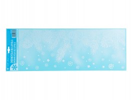 Vánoční okenní fólie s glitrem 60x21 cm Vánoční okenní fólie s glitrem 60x21 cm