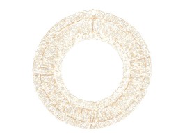 2650micro LED kovový věnec, 40x9x40cm 2650micro LED kovový věnec, 40x9x40cm