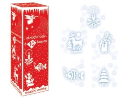 Sneh v spreji 150 ml s 10 šablonami