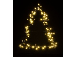 Kovový stromek 200LED, venkovní 60x1,5x84cm